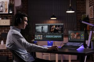 Corporate video production in Toronto during post production phase
